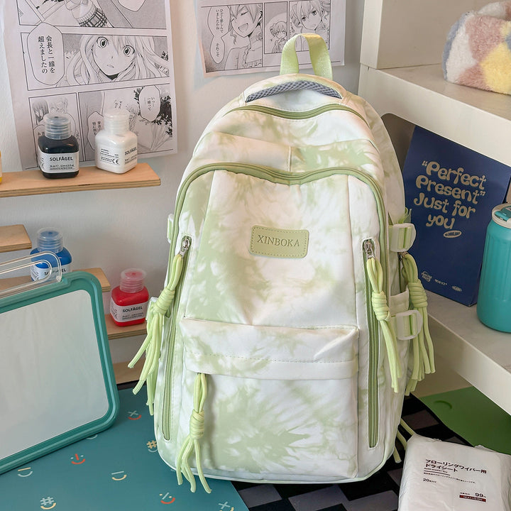 Trendy Marble Patterned Backpack Kalsten