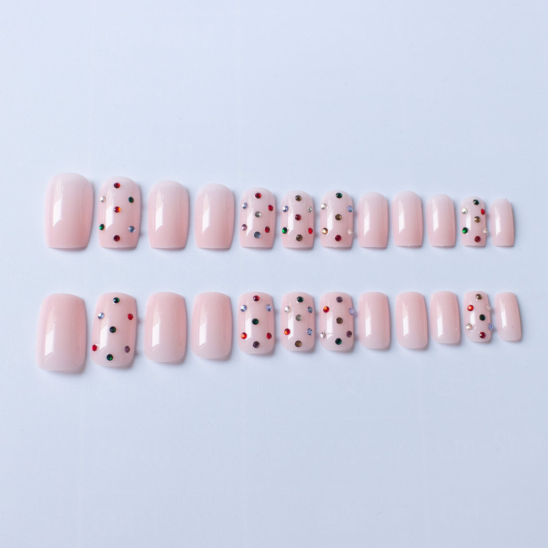 Decorative Gem-Studded Nail Art Set