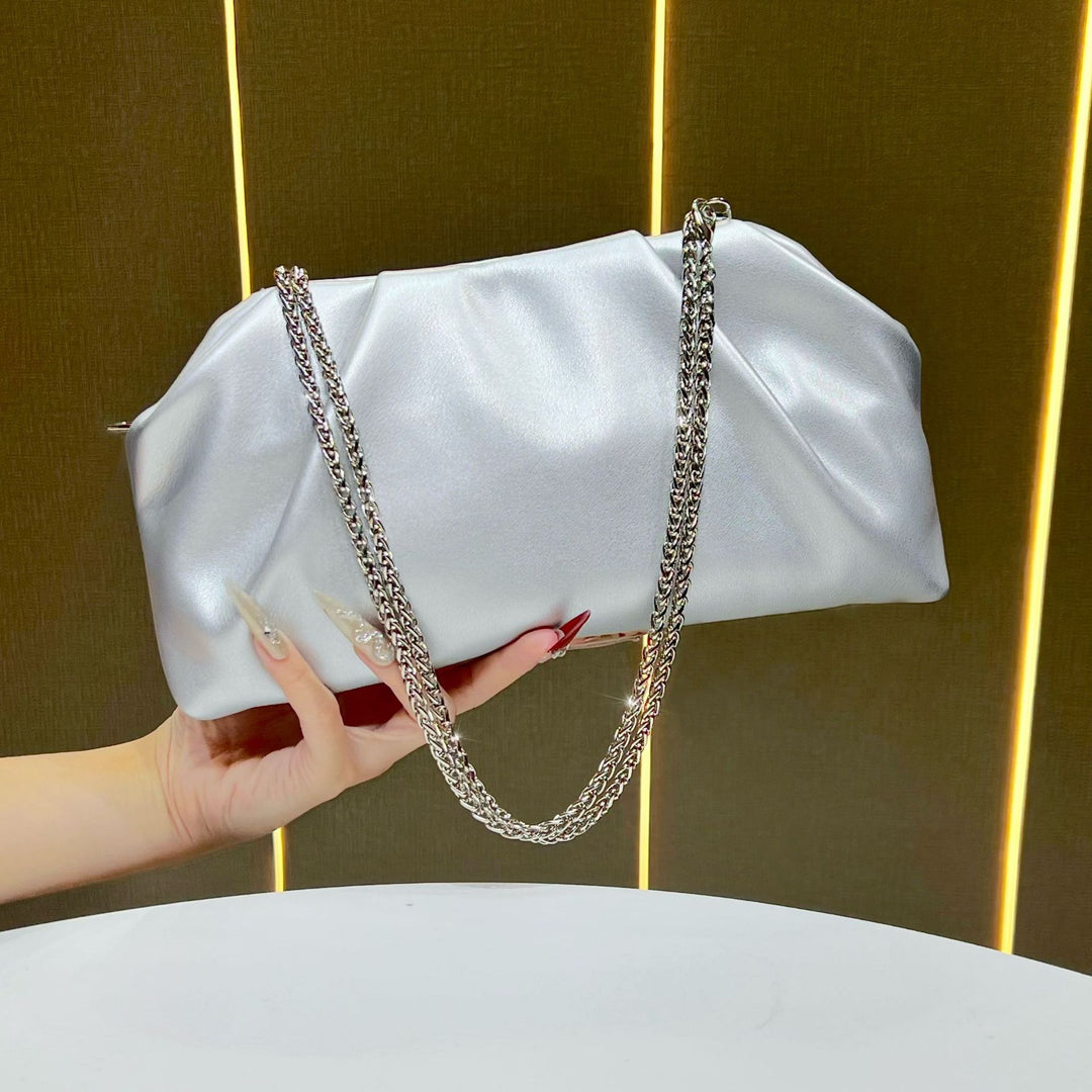 Stylish Metallic Evening Handbag