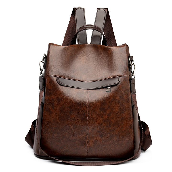 Versatile Structured Leather Backpack Kalsten