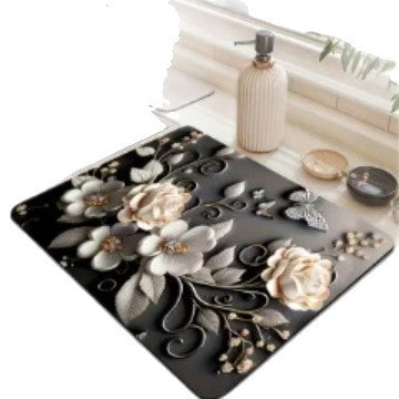 Artistic Floral Kitchen Mat Kalsten