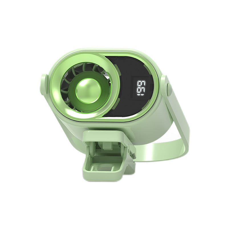 Unisex portable mini fan with LED display Kalsten