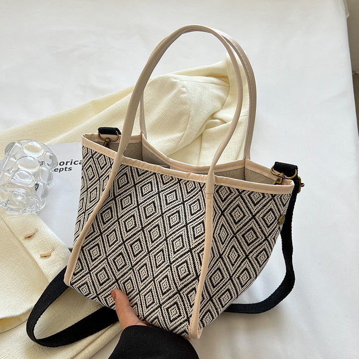 Geometric Patterned Tote Bag