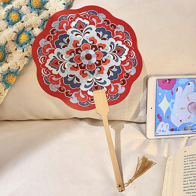 Handcrafted Fan Made of Bamboo and Paper Kalsten