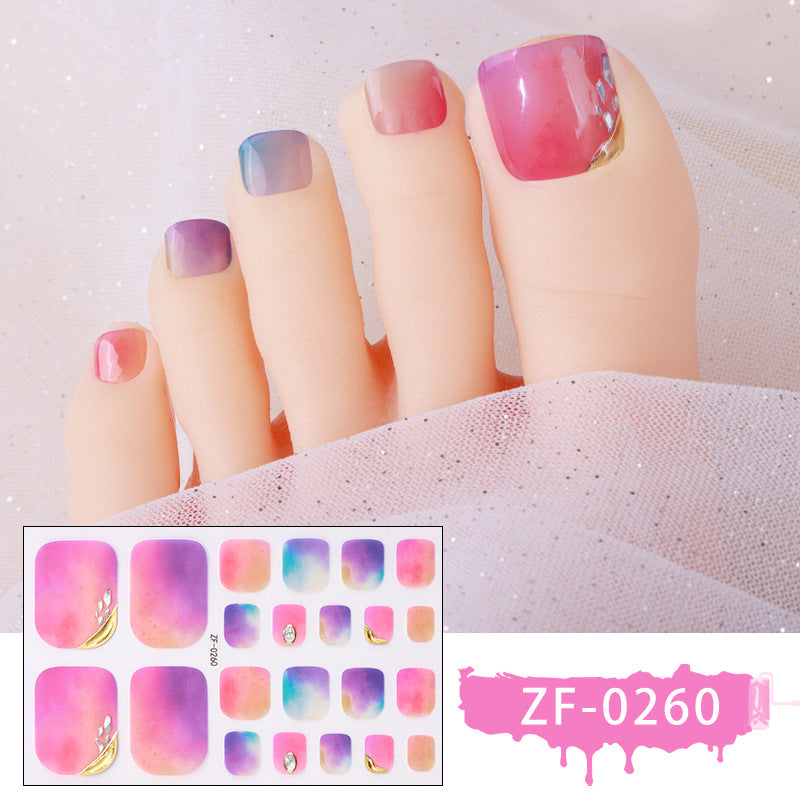 Artistic Toe Nail Wraps