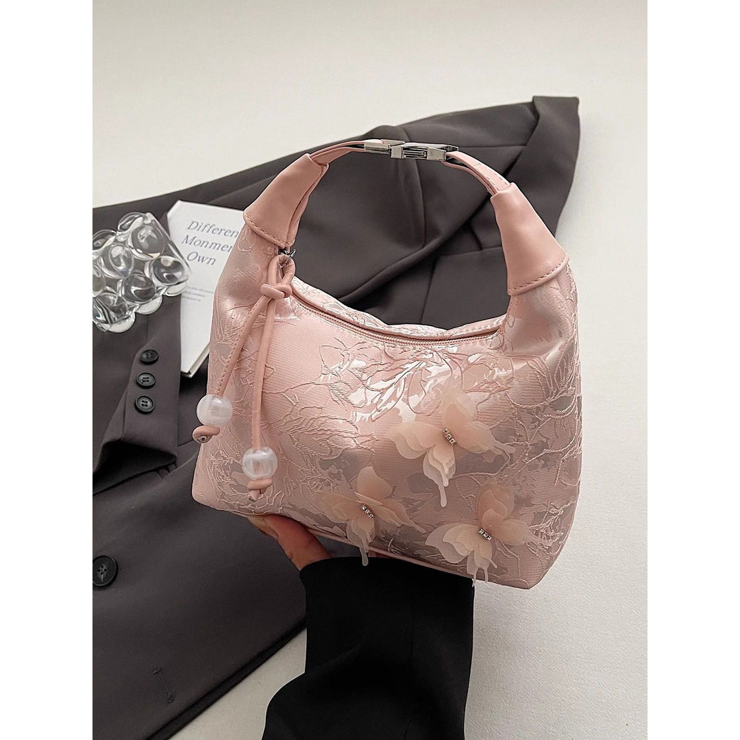 Floral Embellished Hobo Bag Kalsten