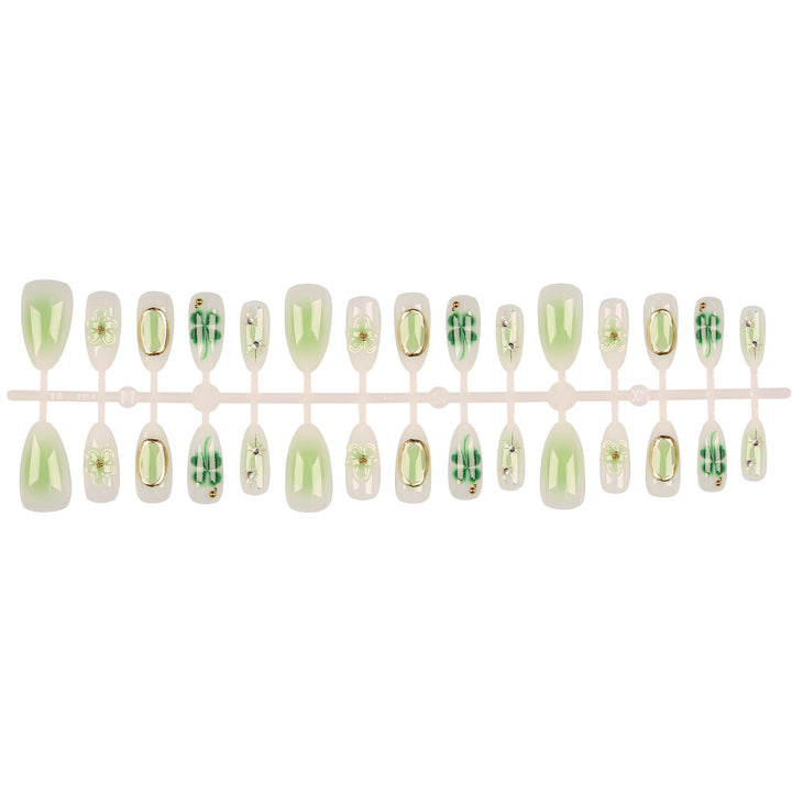 Elegantly Designed Floral Press-On Nail Set