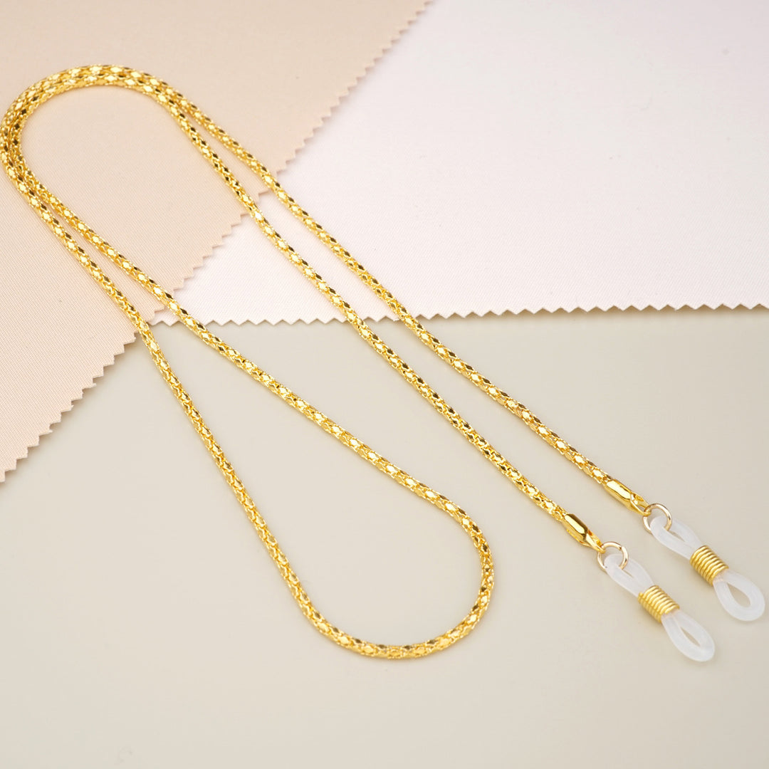 Gold-Plated Twisted Link Eyewear Chain Kalsten