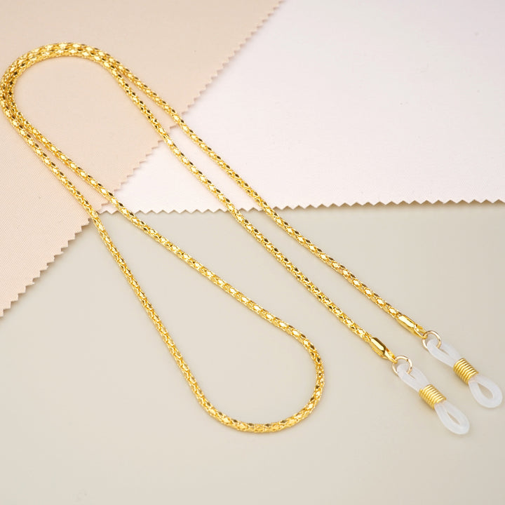 Gold-Plated Twisted Link Eyewear Chain Kalsten