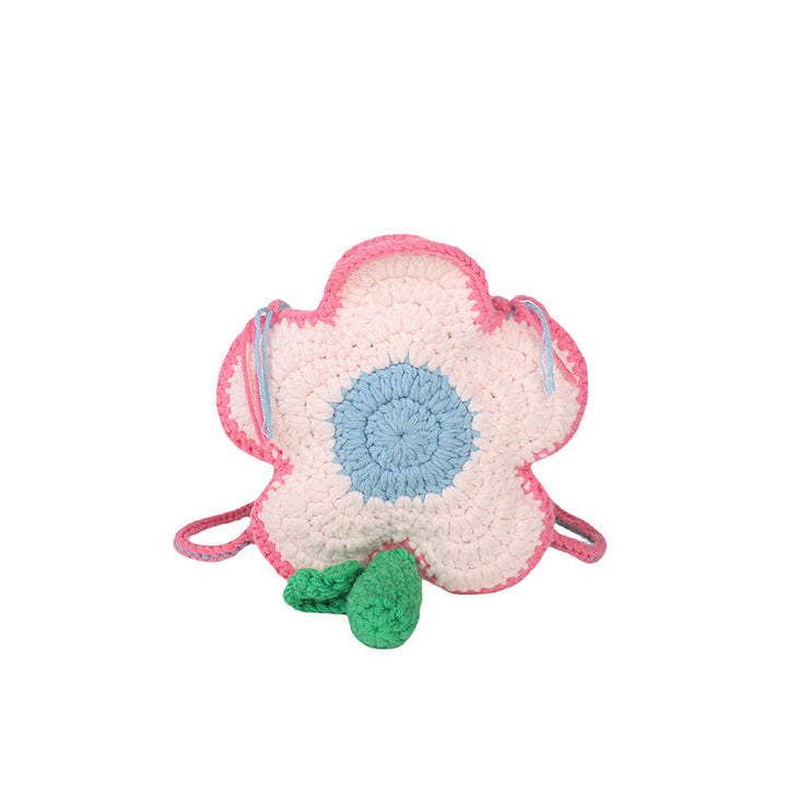 Floral-Themed Crochet Mini Bag