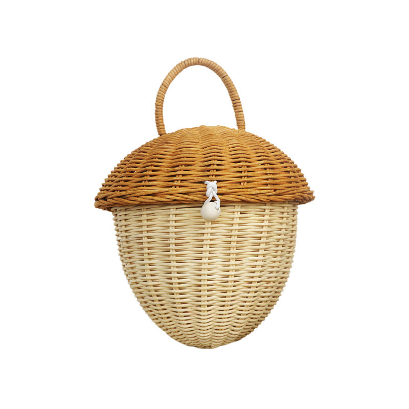 Playful storage basket in acorn design Kalsten