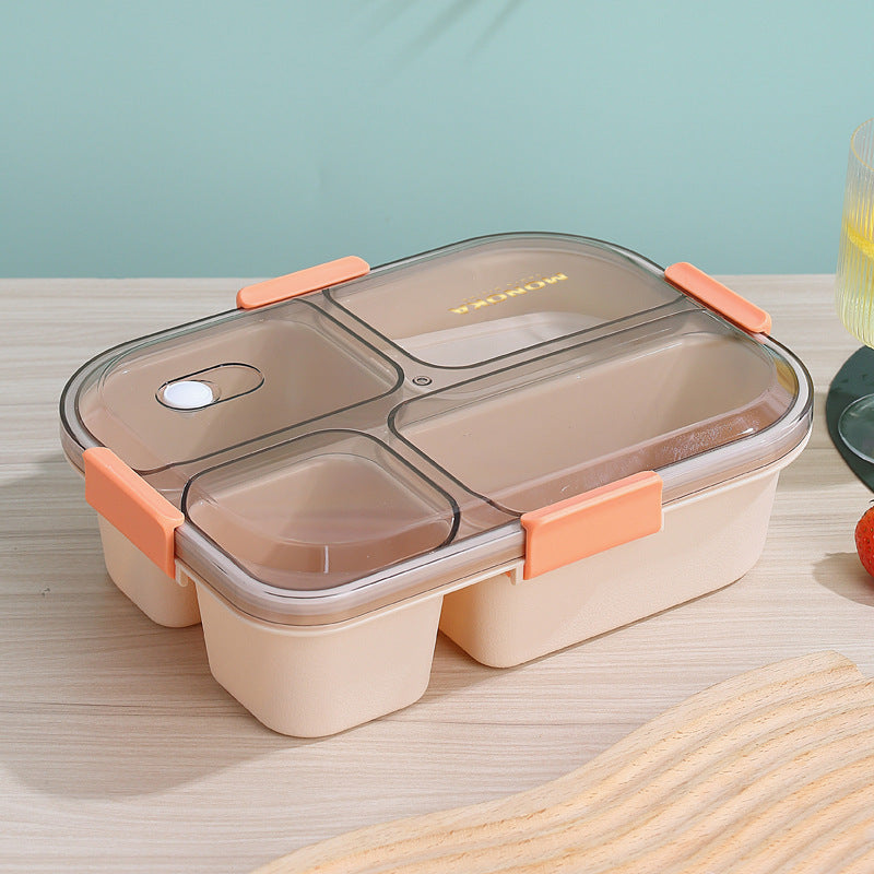 Multi-Sectional Food Storage Container with Airtight Seal