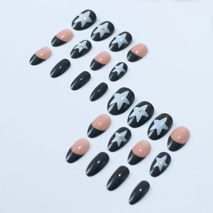 Elegant Artistic Stiletto Nail Art Design