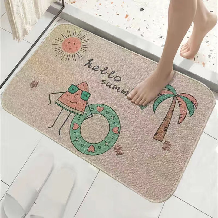 Cat-Themed Non-Slip Bath Mat