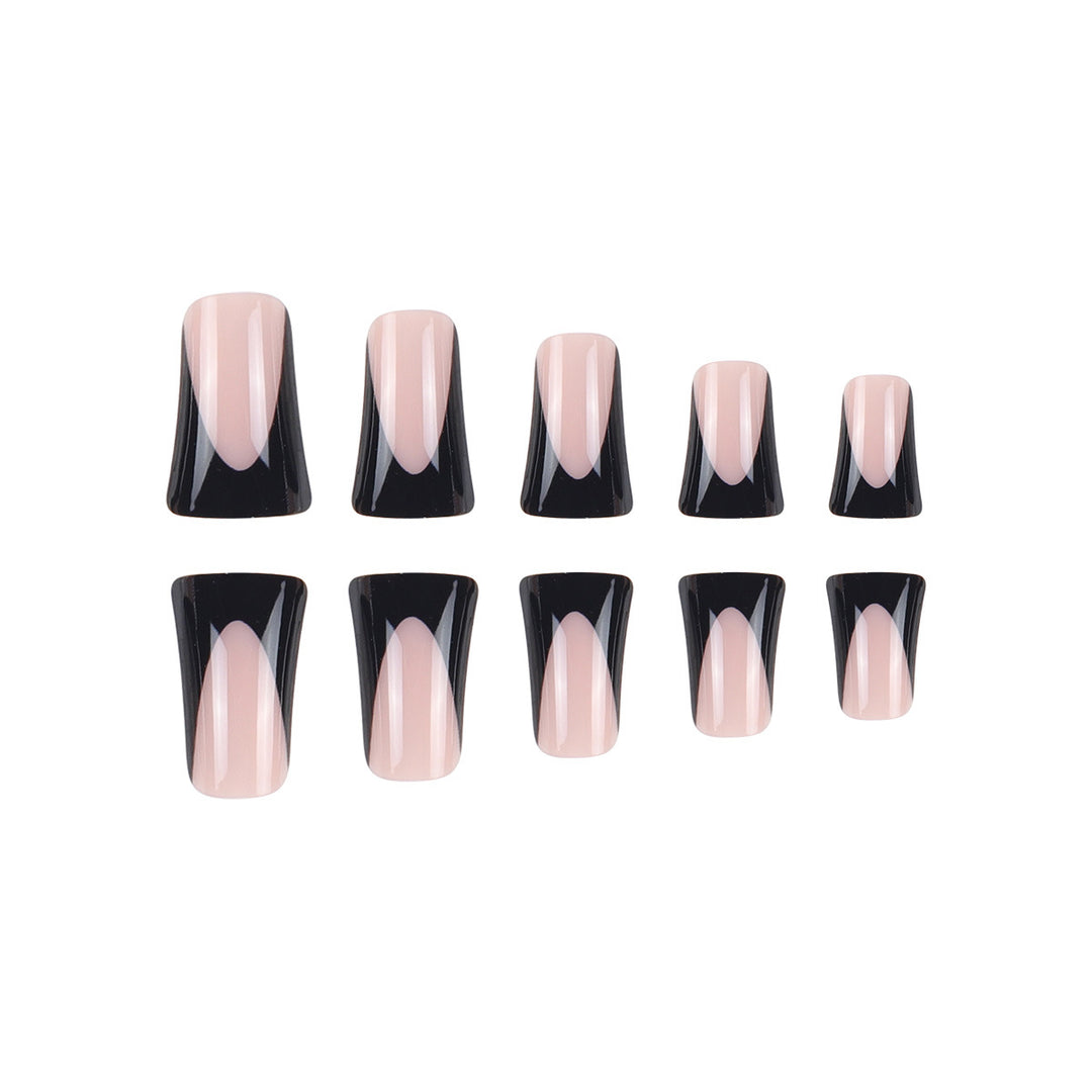Artistic Stiletto Press-On Nail Set with Unique Negative Space Design Kalsten