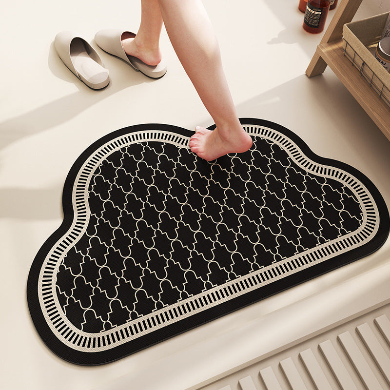 Soft Textured Cloud-Shaped Bath Mat Kalsten