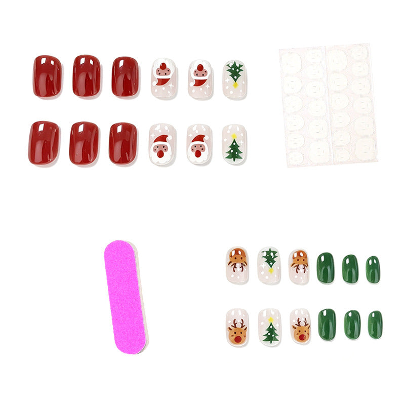 Festive Holiday-Themed Nail Art Set Kalsten