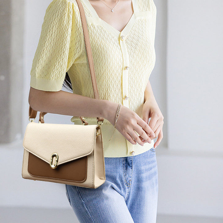 Elegant Dual-Tone Handbag Kalsten