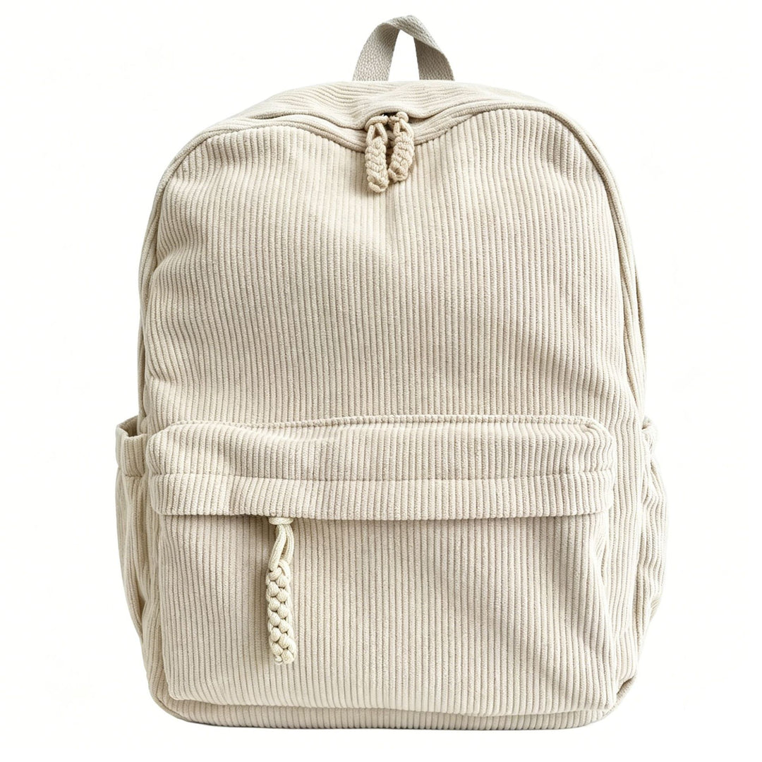 Stylish Corduroy Backpack