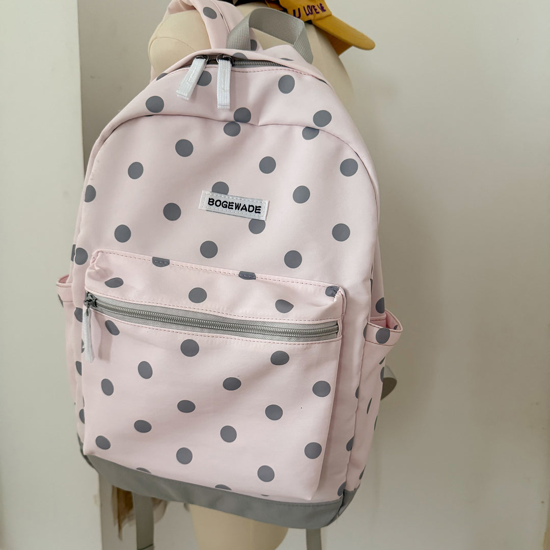Casual Dot-Printed Backpack Kalsten