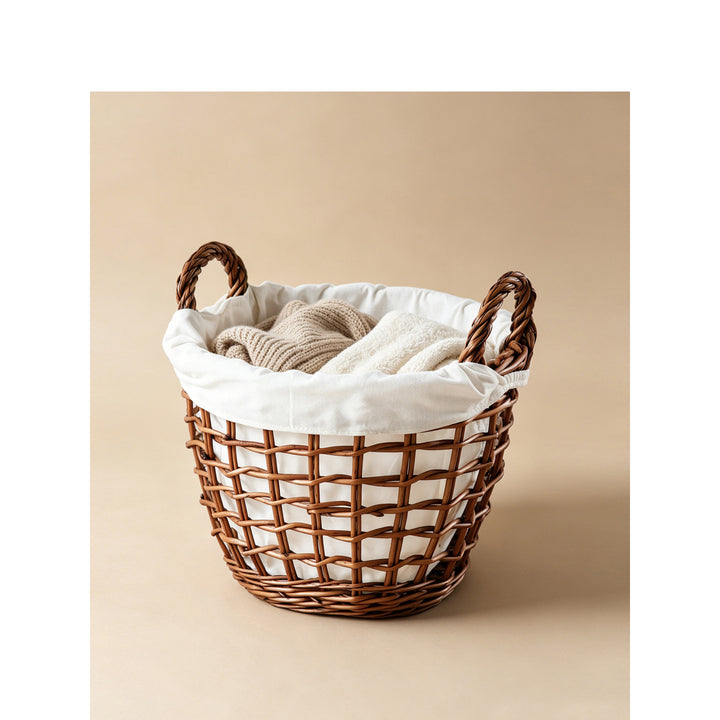 Handcrafted basket with cotton lining Kalsten