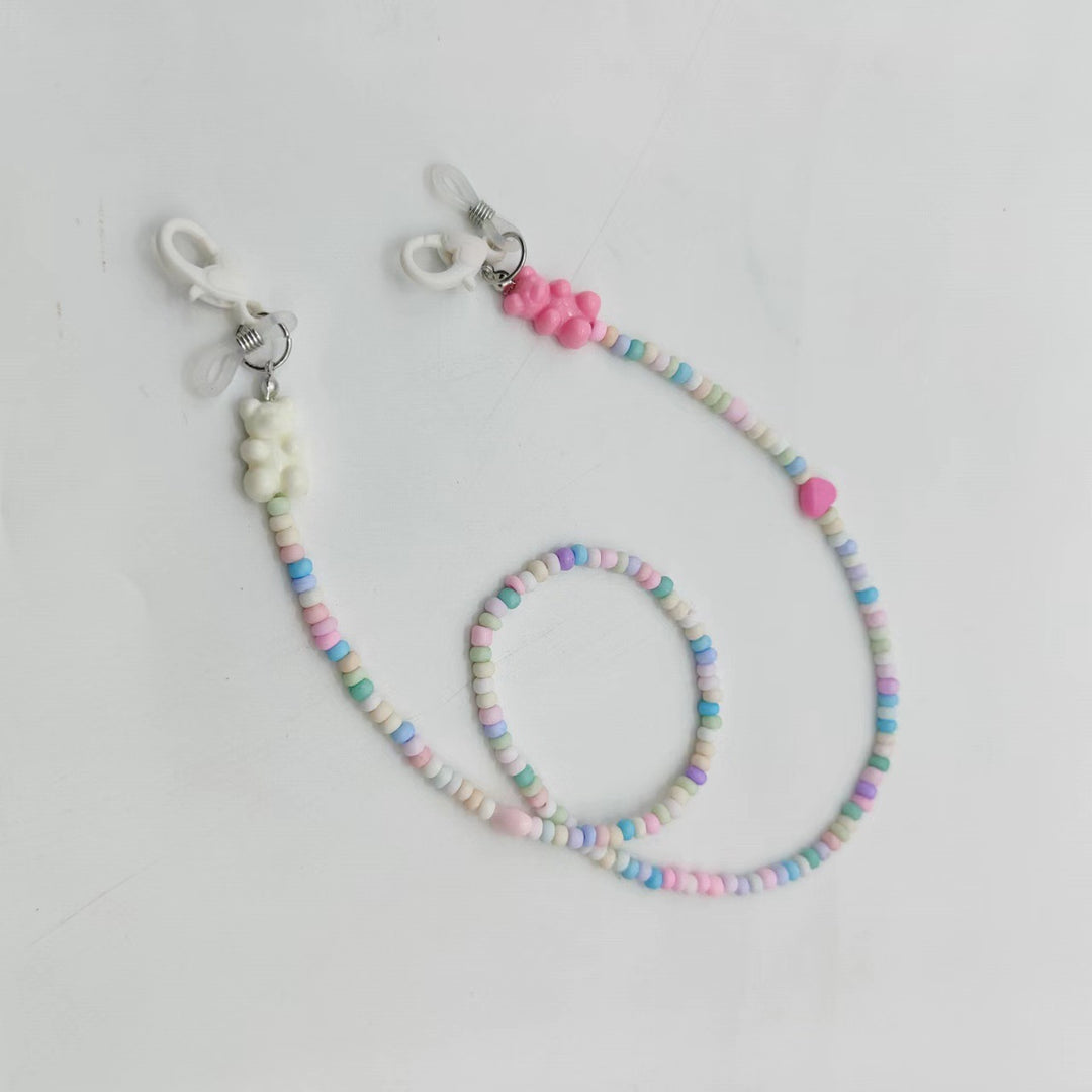 Playful glasses holder chain with colorful beads Kalsten