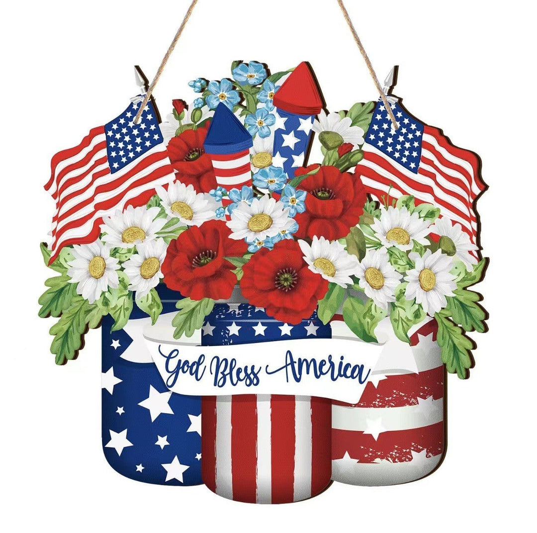 Unisex nan patriotic anniversary commemorative circular resin wall plaque with high-relief eagle Liberty Bell and Statue of Liberty personalization Kalsten