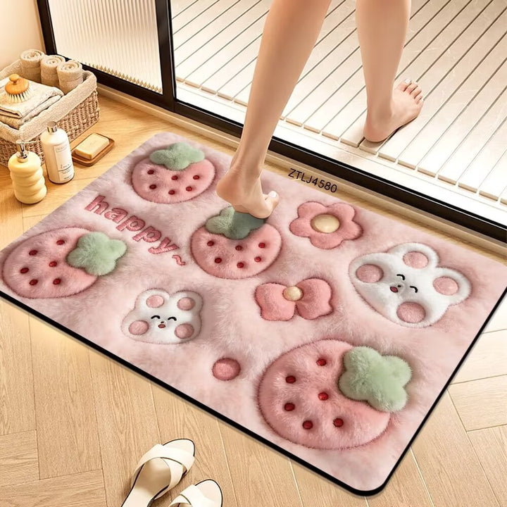 Plush Money-Themed Bath Mat Kalsten