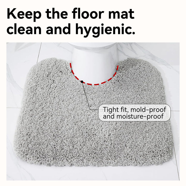 Plush Toilet Rug