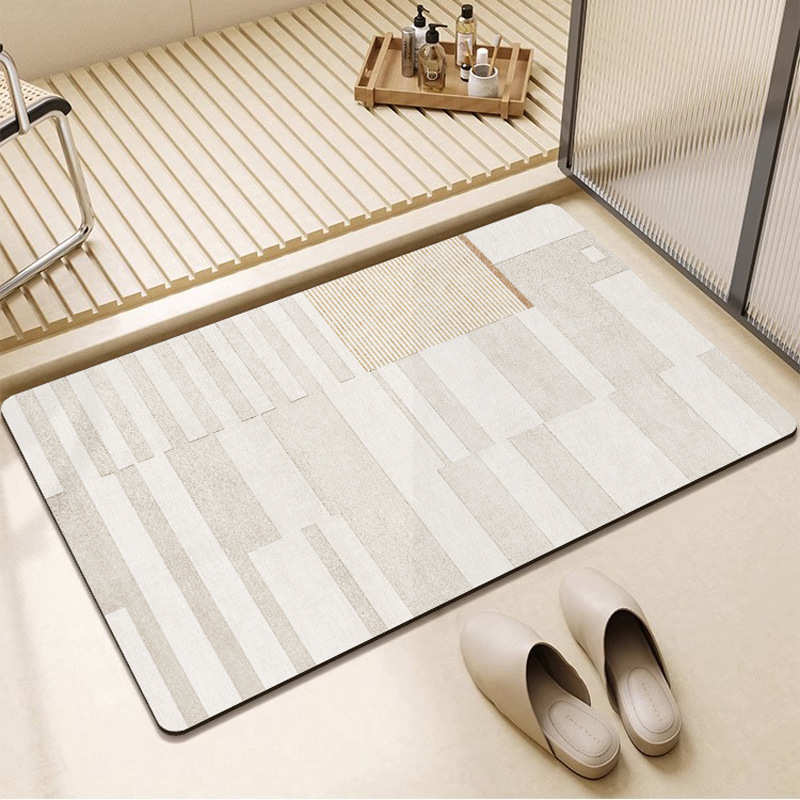Abstract Patterned Non-Slip Bath Mat