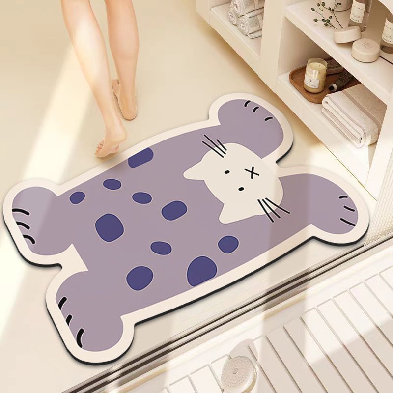 Playful Lion-Themed Bath Mat Kalsten