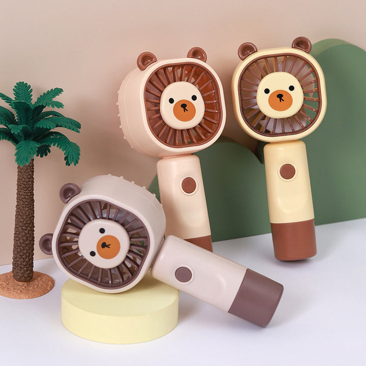 Women's portable handheld fan with cute bear design Kalsten