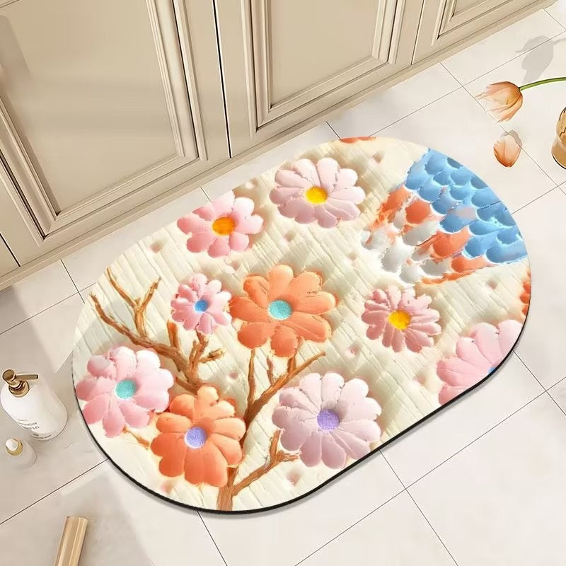 Floral Print Area Rug Kalsten