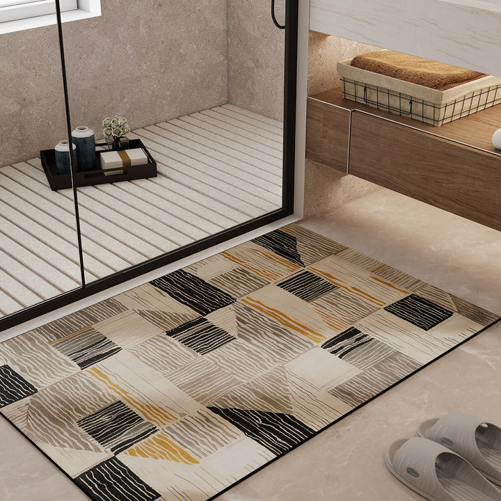 Geometric Pattern Bath Mat Kalsten