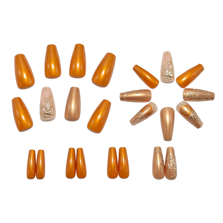 Elegant artificial nails with luxury embellishments Kalsten
