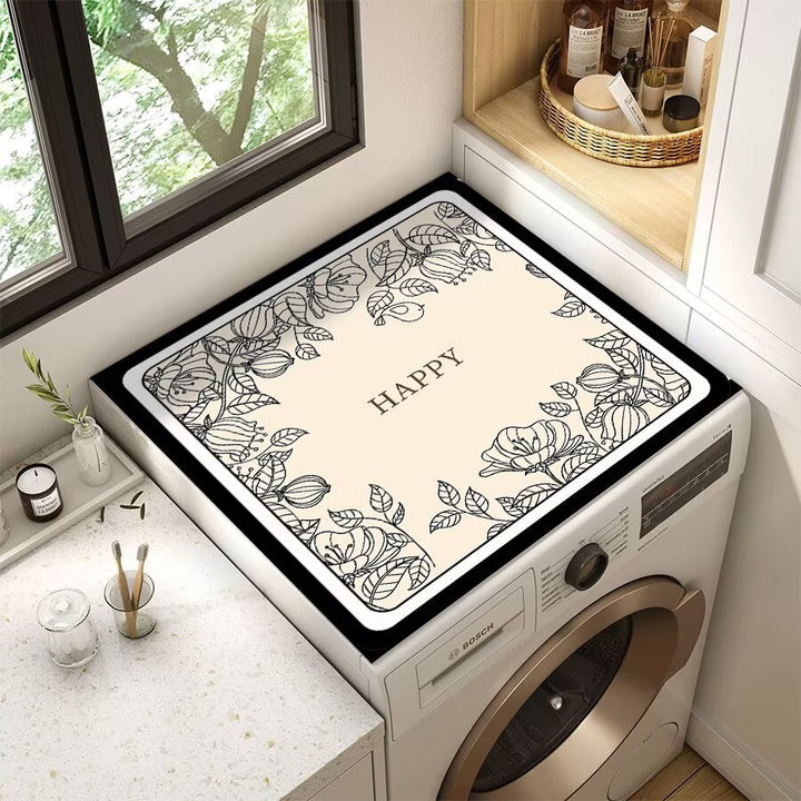 Decorative Floral Laundry Room Counter Mat Kalsten