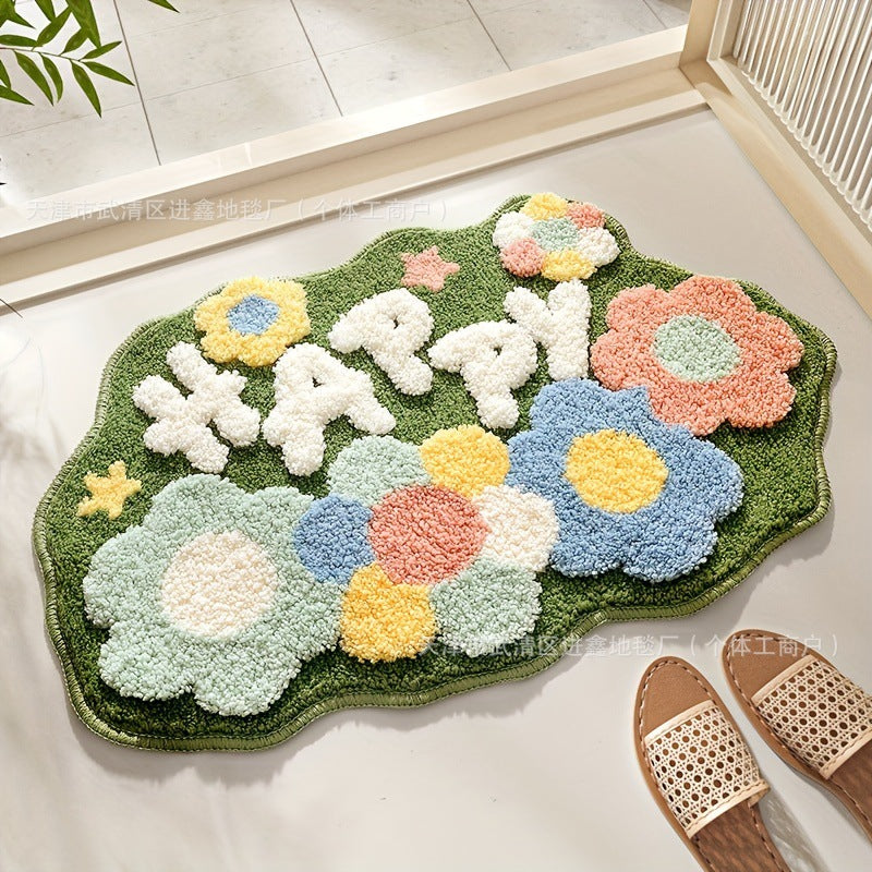 Decorative Floral Area Mat