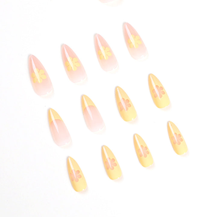 Artistic Gel Nails with Floral Designs Kalsten