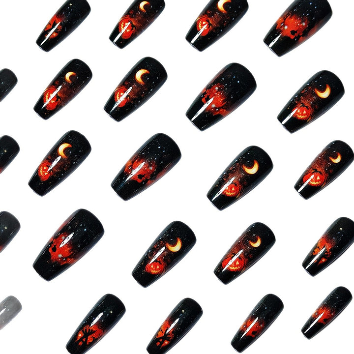 Halloween-Themed Glow-in-the-Dark Nail Art Kalsten