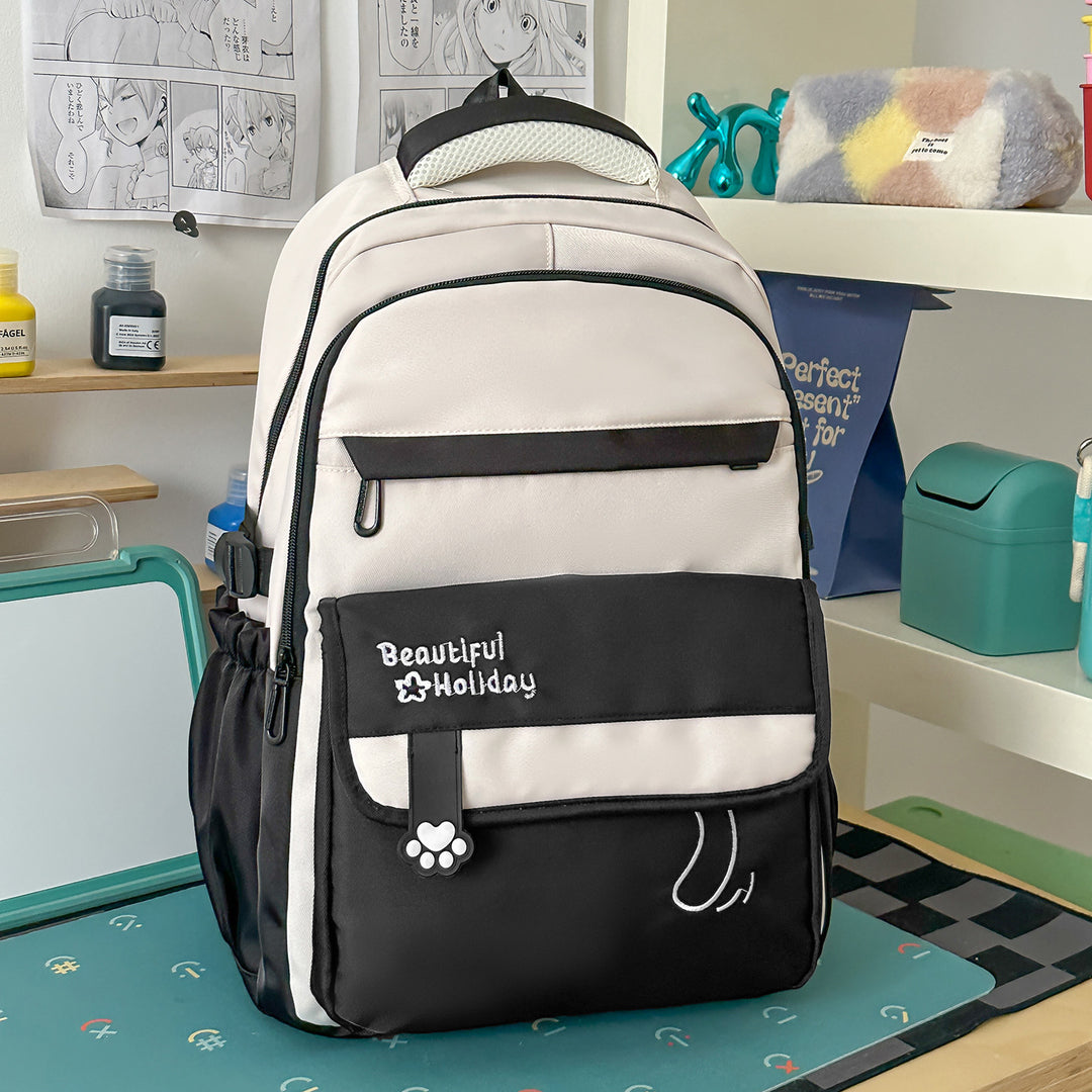 Cute Illustrated Patterned Backpack Kalsten