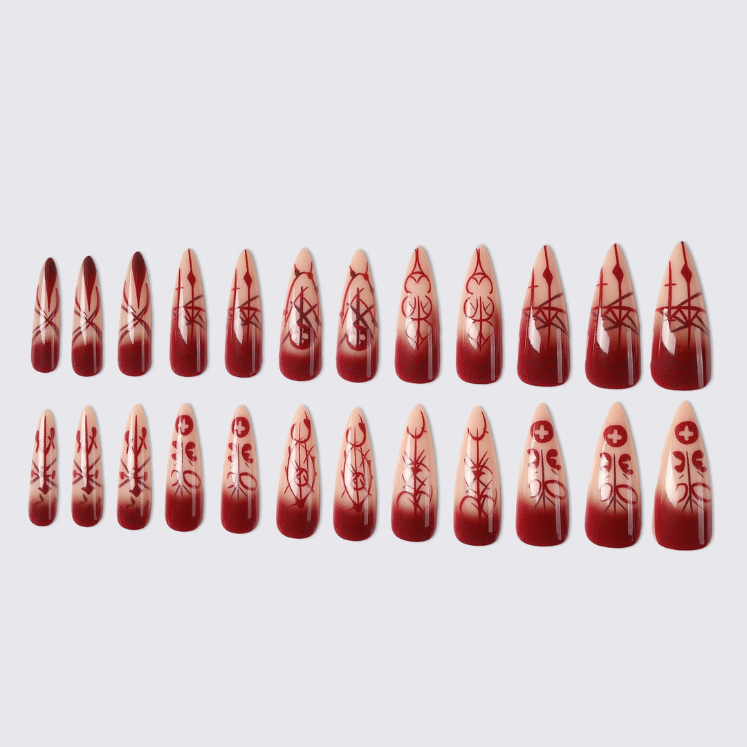 Elegant Artificial Nails with Unique Design Kalsten
