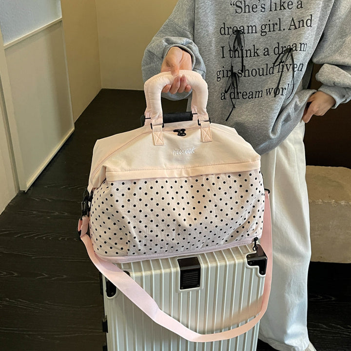 Stylish Polka Dot Travel Duffel Bag Kalsten