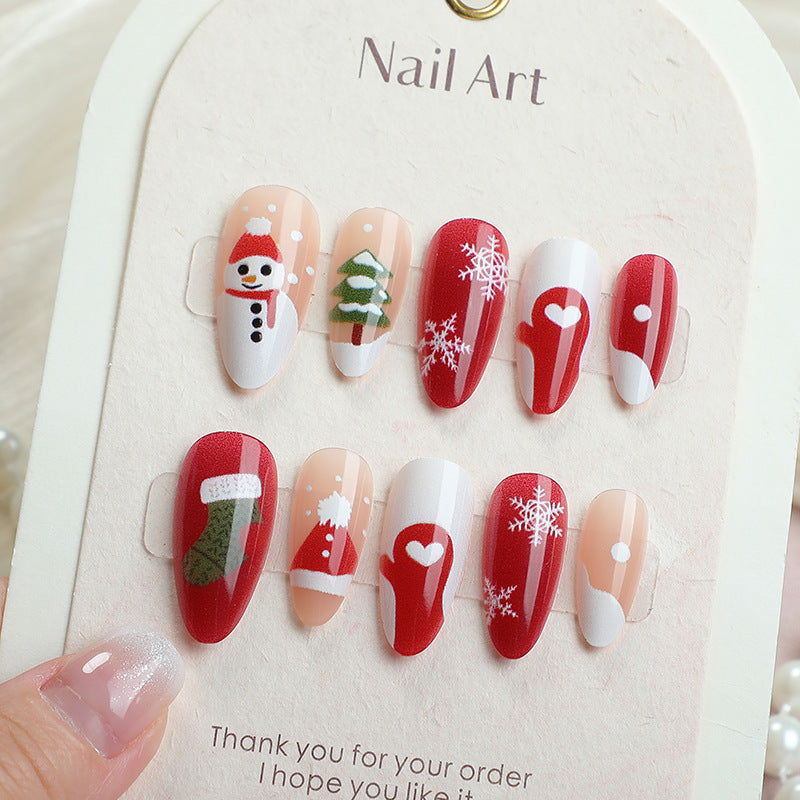 Holiday-Themed Articulated Press-On Nails