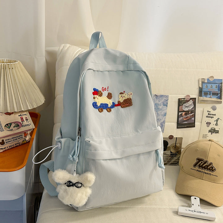 Cute Embroidered Animal-Themed Backpack Kalsten