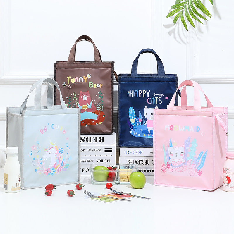 Insulated Cartoon Fox Lunch Bag
