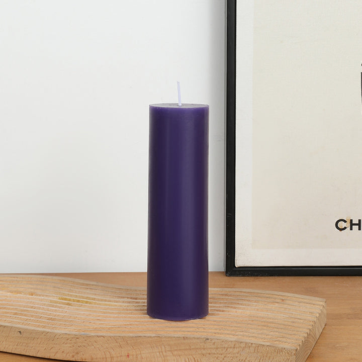 Straight Cylinder Pillar Candle Long-Burn Unscented Home Decor