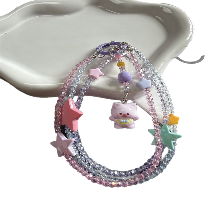Whimsical Star and Animal Charm Lanyard Kalsten