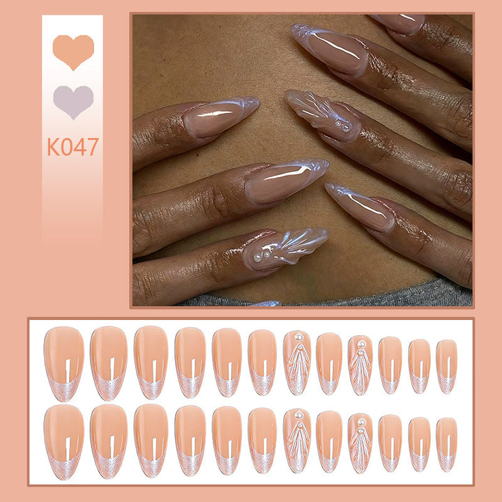 Artificial nail set with elegant 3D design Kalsten
