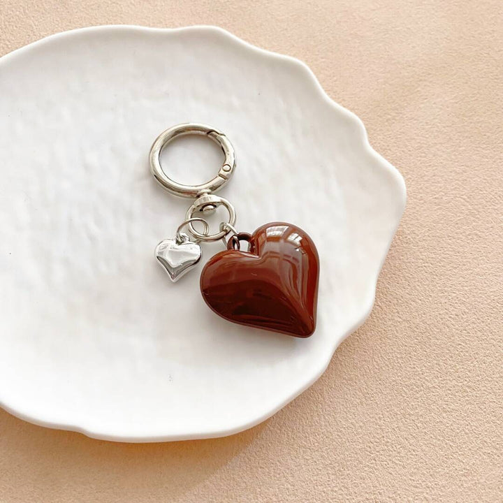 Heart-Shaped Charm Keychain kalsten