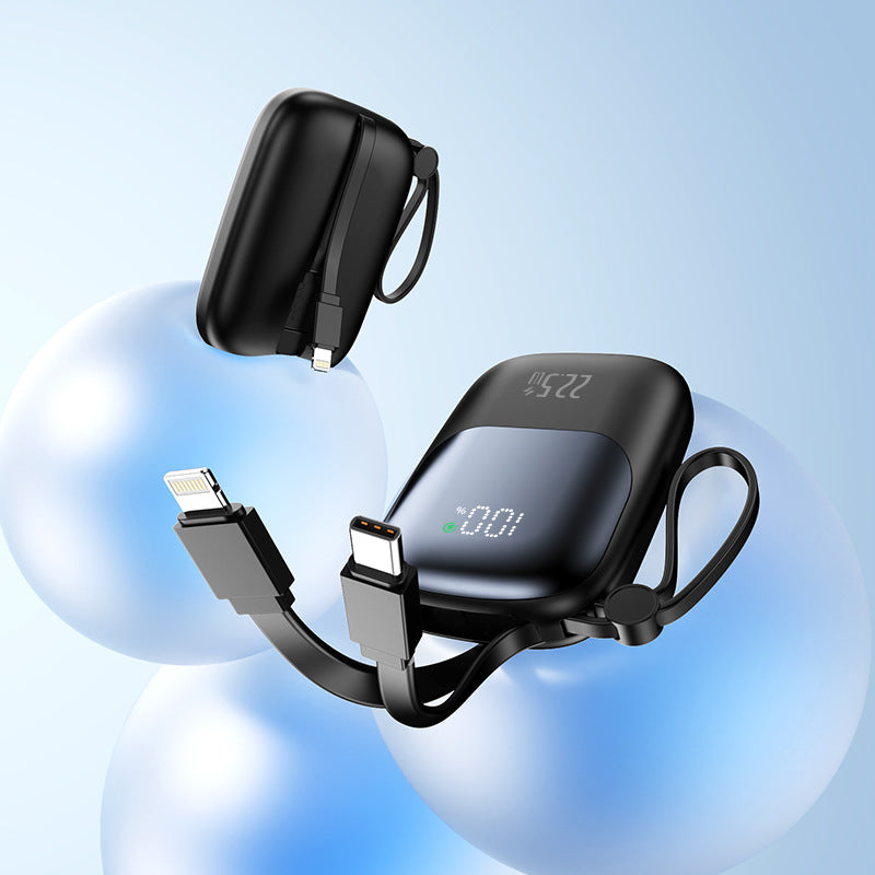Portable power bank with integrated charging port and LED display Kalsten